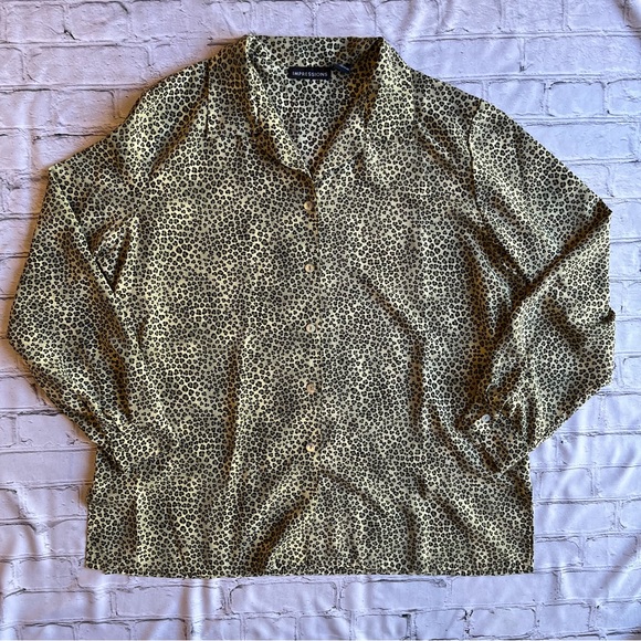 Y2K Safari Blouse - Small
